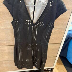Women's Parker Leather Cutout Dress, Small, Anthropologie